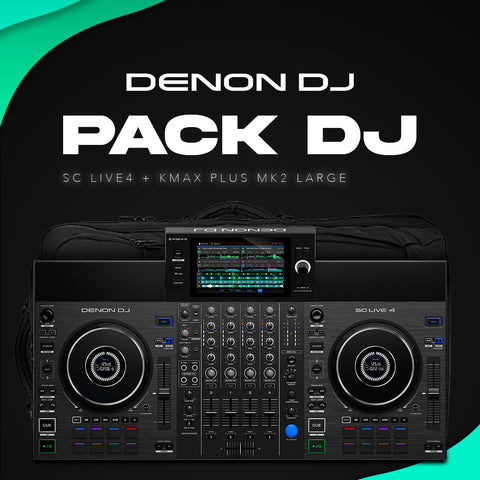PACK DJ DENON (SC LIVE 4 + KMAX PLUS MK2 LARGE)