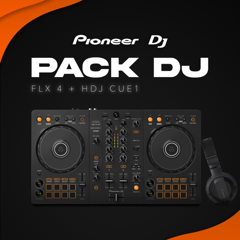 PACK DJ PIONEER DJ (DDJ-FLX4 & HDJ-CUE1)