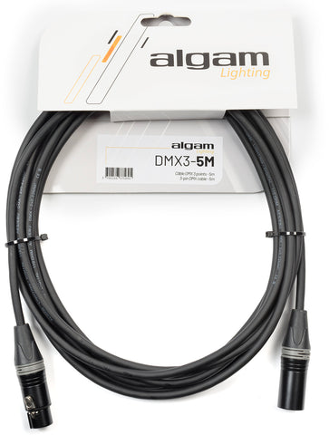 CÂBLE DMX 5m - ALGAM LIGHTING